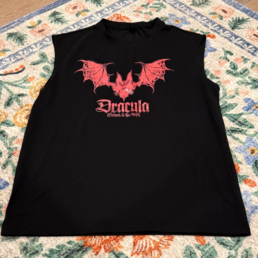 ROMWE Black Sleeveless Top